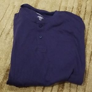 Mens Croft and barrow navy long sleeve t shirt.